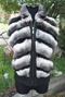Chinchilla dyed Rex Rabbit vest